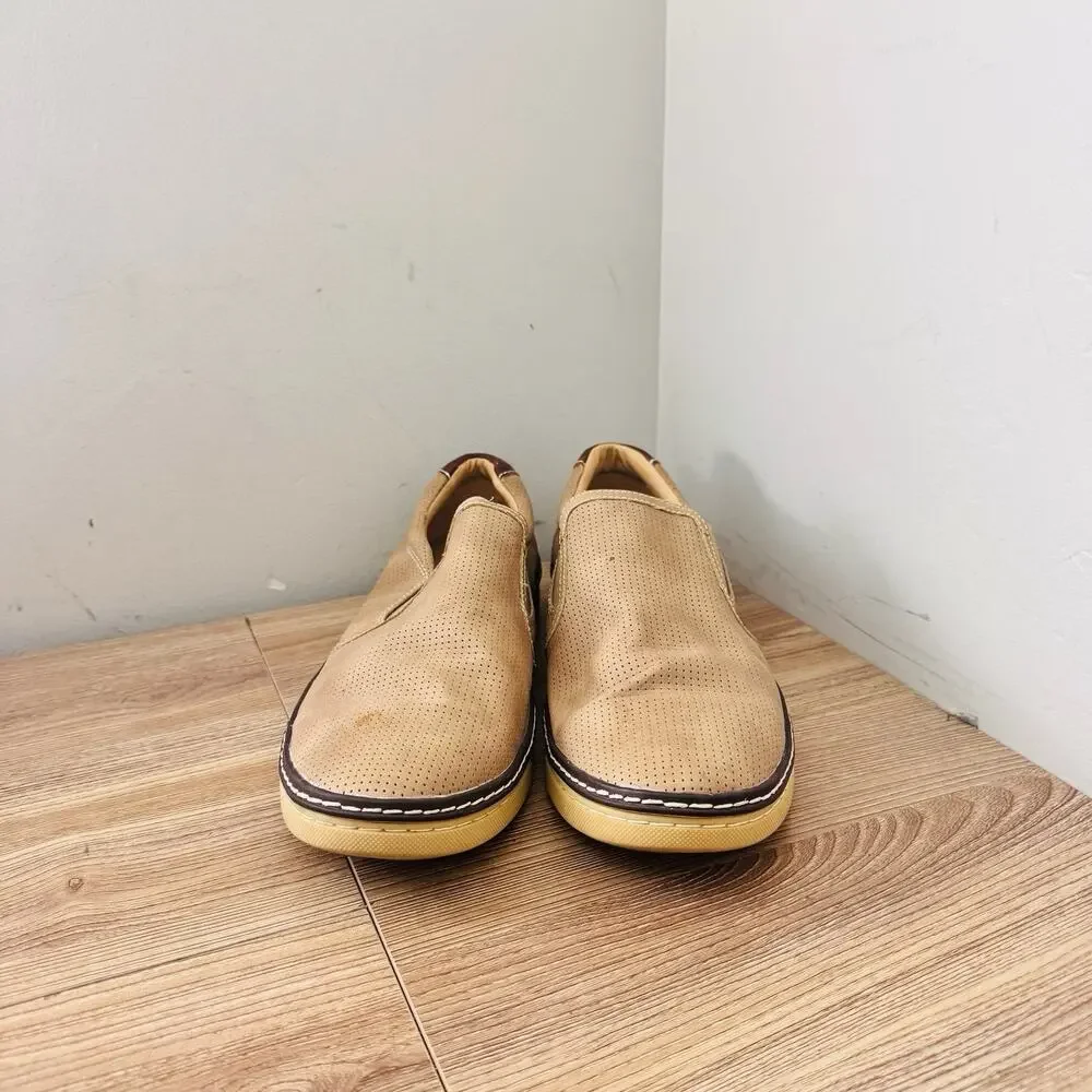Men's Jambu JSport Maverick Slip On shoes Tan Leather Size 13